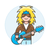 Singer Rocker 2 Illustration from UX Colors Set