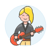 Singer Rocker 4 Illustration from UX Colors Set