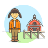 Farmer Barn 3 Illustration from UX Colors Set