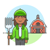 Farmer Fork 2 illustration - Free transparent PNG, SVG. No sign up needed.