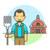 Farmer Fork 6 illustration - Free transparent PNG, SVG. No sign up needed.