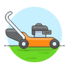 Lawnmover Illustration from UX Colors Set