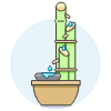 Bamboo Foutain Illustration from UX Colors Set
