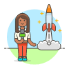 Reporter 1 4 Illustration from UX Colors Set