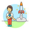 Reporter 1 6 Illustration from UX Colors Set