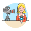 Reporter 2 2 Illustration from UX Colors Set