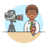 Reporter 2 3 Illustration from UX Colors Set