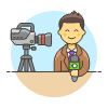 Reporter 2 5 Illustration from UX Colors Set