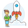 Reporter 3 2 Illustration from UX Colors Set