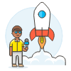 Reporter 3 6 Illustration from UX Colors Set