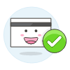 Credit Card Verified Illustration from UX Colors Set