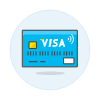 Visa Card Broken 1 illustration - Free transparent PNG, SVG. No sign up needed.
