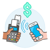 NFC Payment 2 Illustration from UX Colors Set