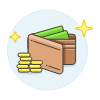Wallet Money Illustration from UX Colors Set