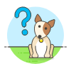 Curious Dog Illustration from UX Colors Set