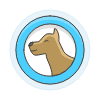Dog Allow Zone Illustration from UX Colors Set