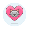 Love Cat illustration - Free transparent PNG, SVG. No sign up needed.