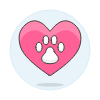 Love Pet Illustration from UX Colors Set