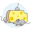 Mouse Eating Cheese illustration - Free transparent PNG, SVG. No sign up needed.