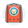 Cat Backpack 1 Illustration from UX Colors Set