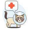 Cat Visit Vet Illustration from UX Colors Set