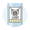 Missing Cat Illustration from UX Colors Set