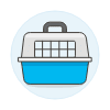 Pet Carrier Cage Illustration from UX Colors Set