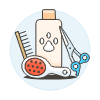 Pet Grooming Illustration from UX Colors Set
