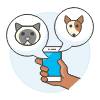 Pet Tracker 3 Illustration from UX Colors Set
