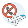 Call Block Plane Illustration from UX Colors Set