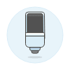 Microphone 13 Illustration from UX Colors Set