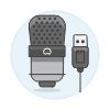 Microphone 27 Illustration from UX Colors Set