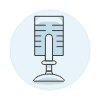 Microphone 3 Illustration from UX Colors Set