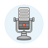 Microphone 4 Illustration from UX Colors Set