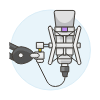 Microphone 7 Illustration from UX Colors Set
