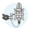Microphone 8 Illustration from UX Colors Set