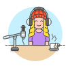 Podcast 2 Illustration from UX Colors Set