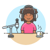 Podcast 3 Illustration from UX Colors Set