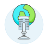 Podcast News Illustration from UX Colors Set