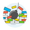 Break Obstacle Illustration from UX Colors Set