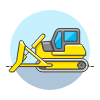 Bulldozer 2 Illustration from UX Colors Set