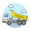 Tipper Truck Illustration from UX Colors Set