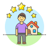 Property Rating 3 Illustration from UX Colors Set