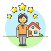 Property Rating 6 Illustration from UX Colors Set