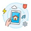 Smart Home 1 Illustration from UX Colors Set | Free Download as SVG Vector and Transparent PNG | Streamline illustrations