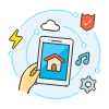 Smart Home 3 Illustration from UX Colors Set | Free Download as SVG Vector and Transparent PNG | Streamline illustrations