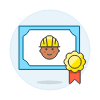 Diploma Engineer 2 Illustration from UX Colors Set
