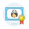 Diploma Engineer 5 Illustration from UX Colors Set