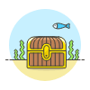 Close Treasure Chest illustration - Free transparent PNG, SVG. No sign up needed.