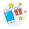 Phone Gift Sharing illustration - Free transparent PNG, SVG. No sign up needed.